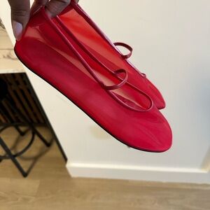 Red Women's Ballet Flats